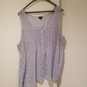 Chiffon sleeveless top size 4